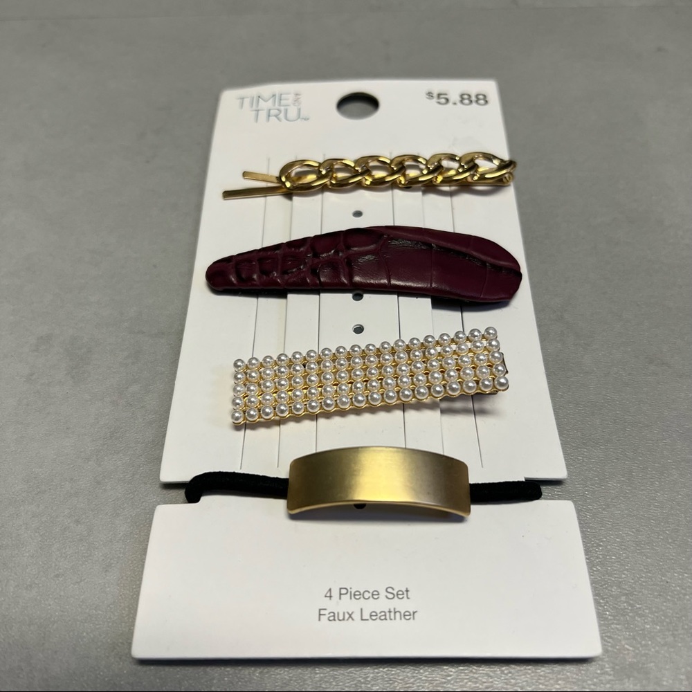 FREE* when bundled 4 pack hair accessory set “red”
